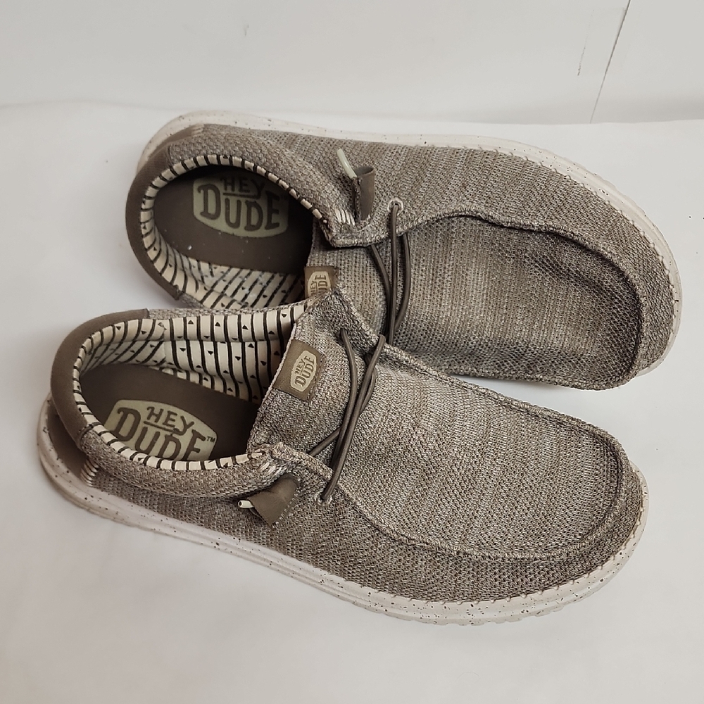 Hey Dude Wally Stretch Sox Slip-OnTan Boat Loafers Sz M13